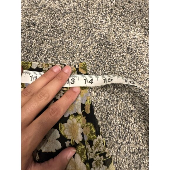 Anthropologie Little Moon Floral Flowy Skirt Size 6 - Picture 5 of 7